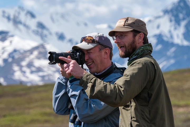 Terry Boyd advising a photographer