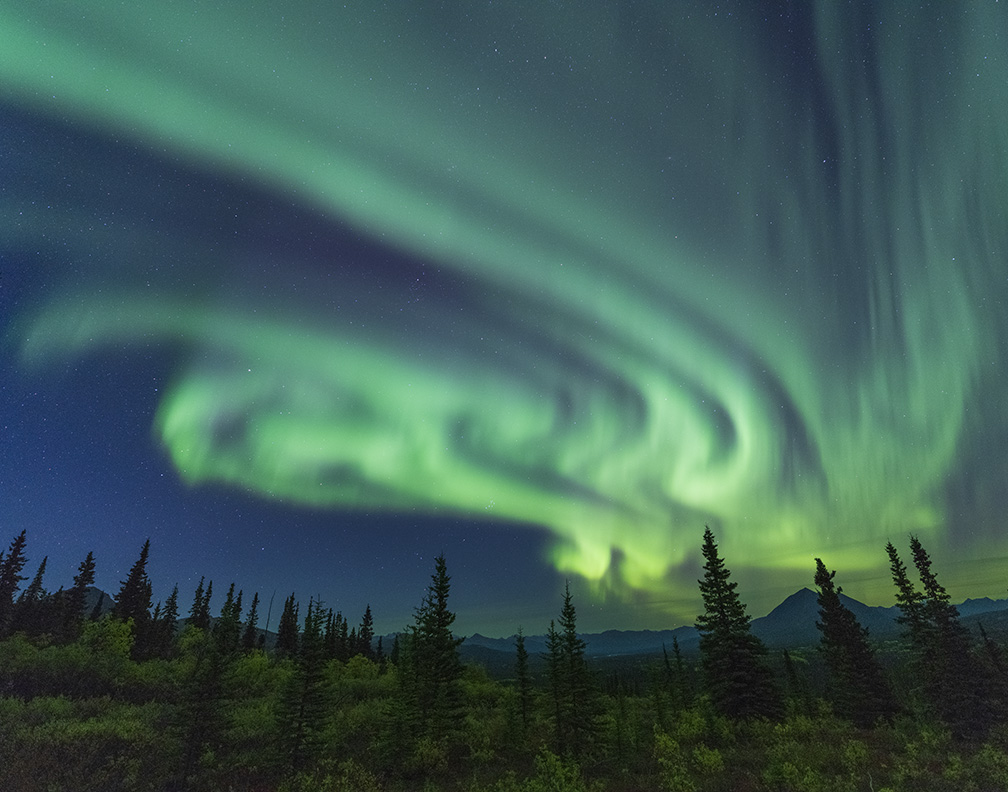 a sky view looking up at the camera