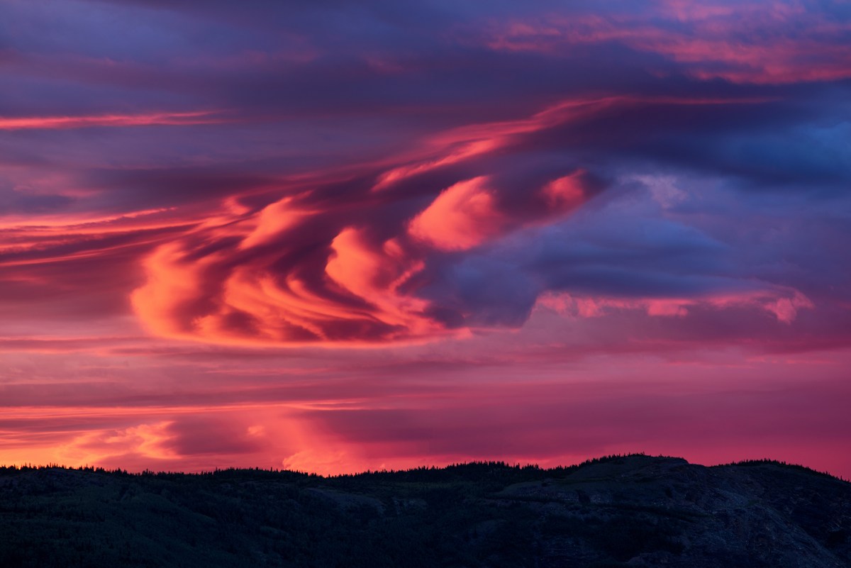clouds in the sky at sunset